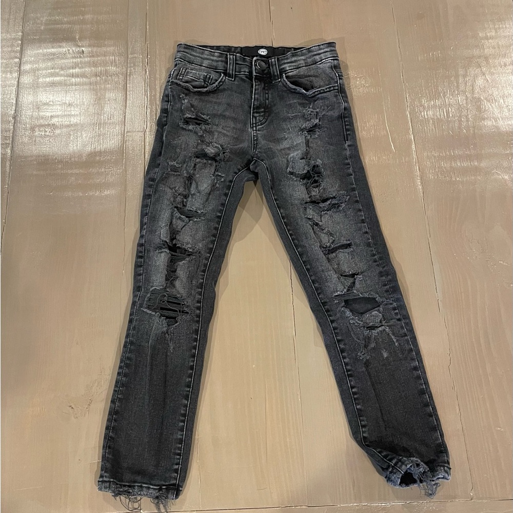 Jordan Craig Kids Black Ripped Jeans